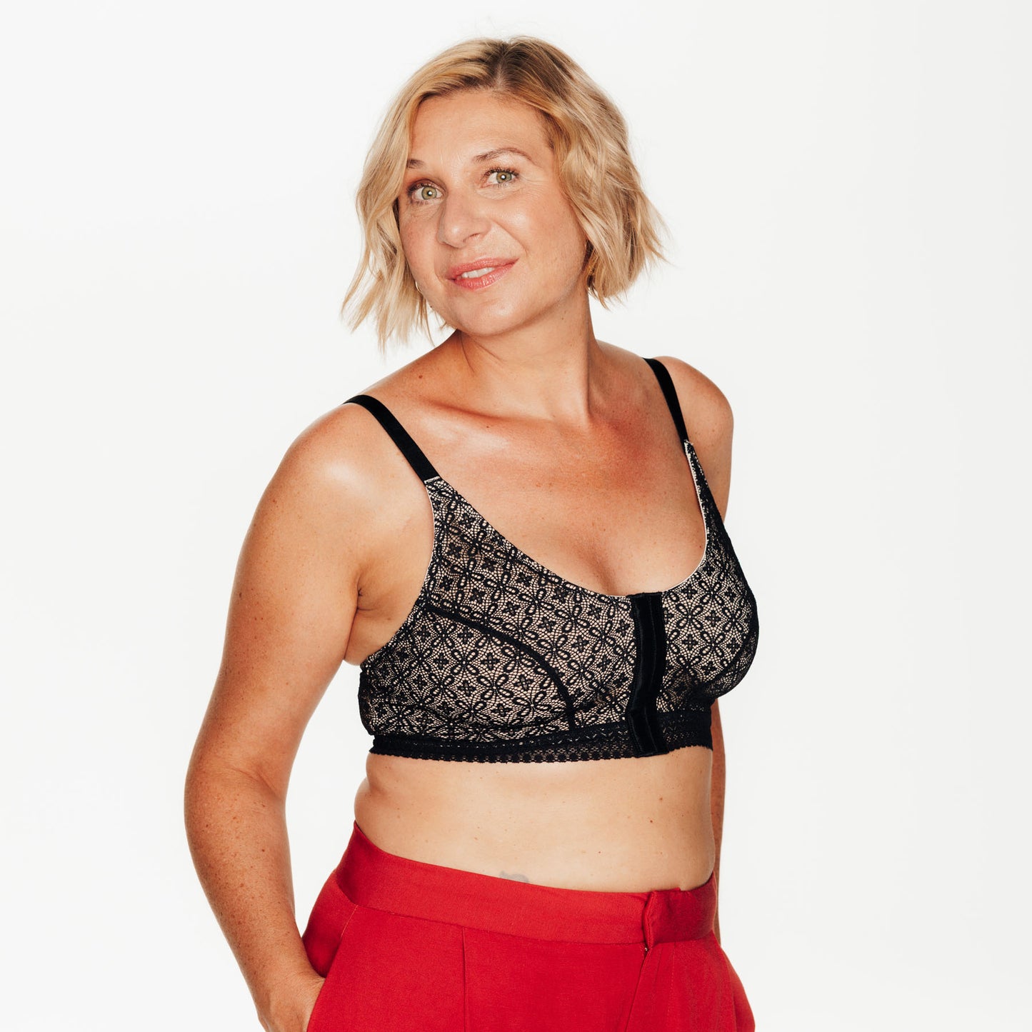 Brassière post-opératoire Sweet noire-Sous-vêtements-Elia Lingerie
