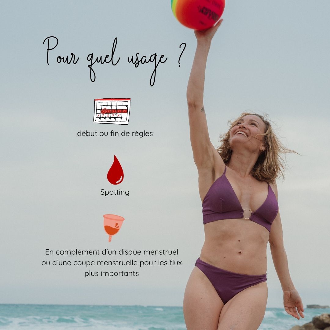 Bas de maillot menstruel Prune Alizée-Bain-Elia Lingerie