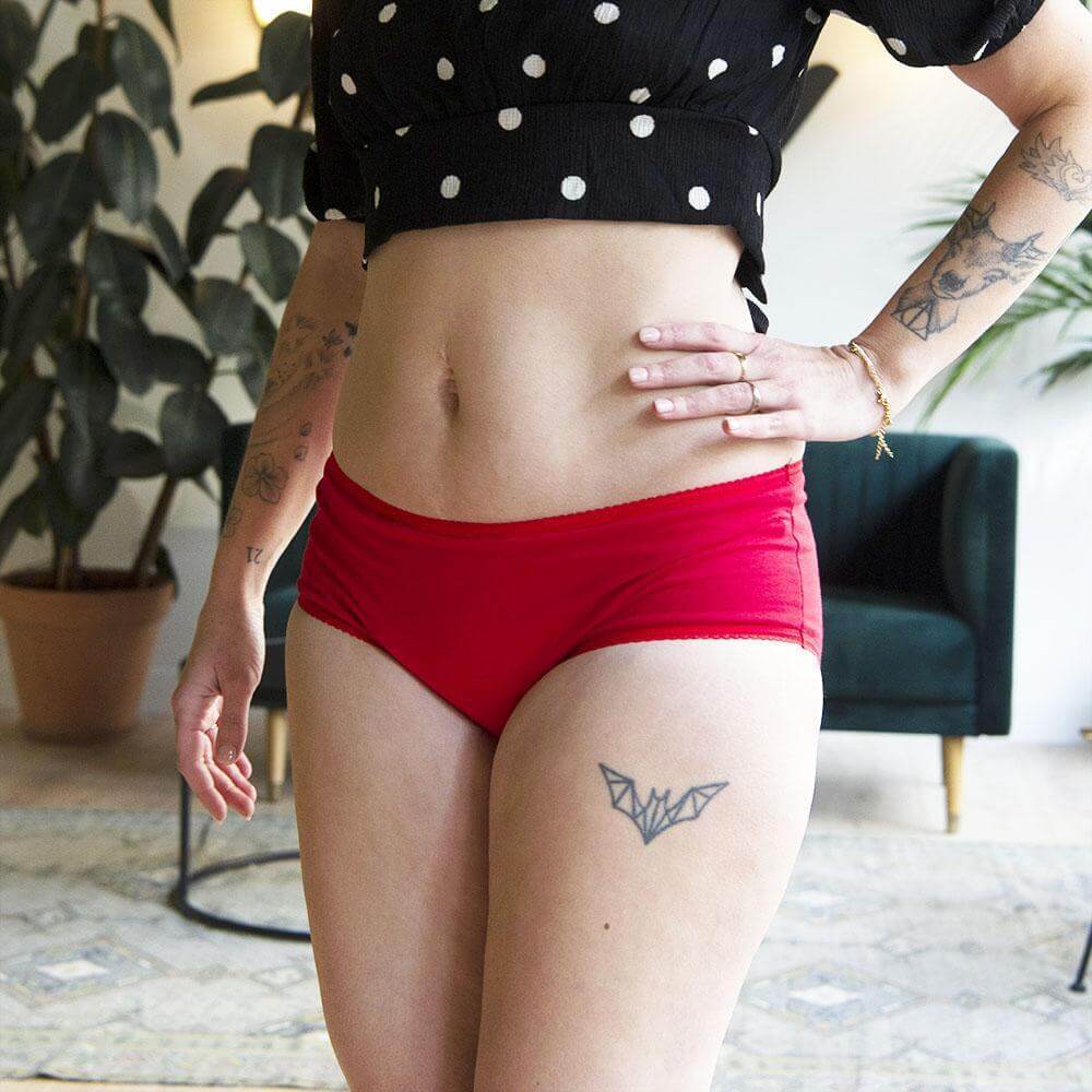 Shorty Sixtine Coquelicot-Lingerie-Elia Lingerie