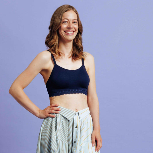 Soutien-gorge post-opératoire bleu-Sous-vêtements-Elia Lingerie