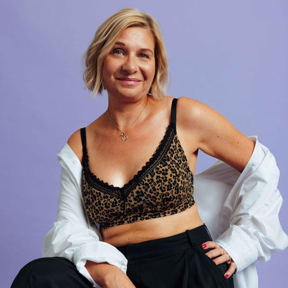 Soutien-gorge post-opératoire Léopard-Sous-vêtements-Elia Lingerie