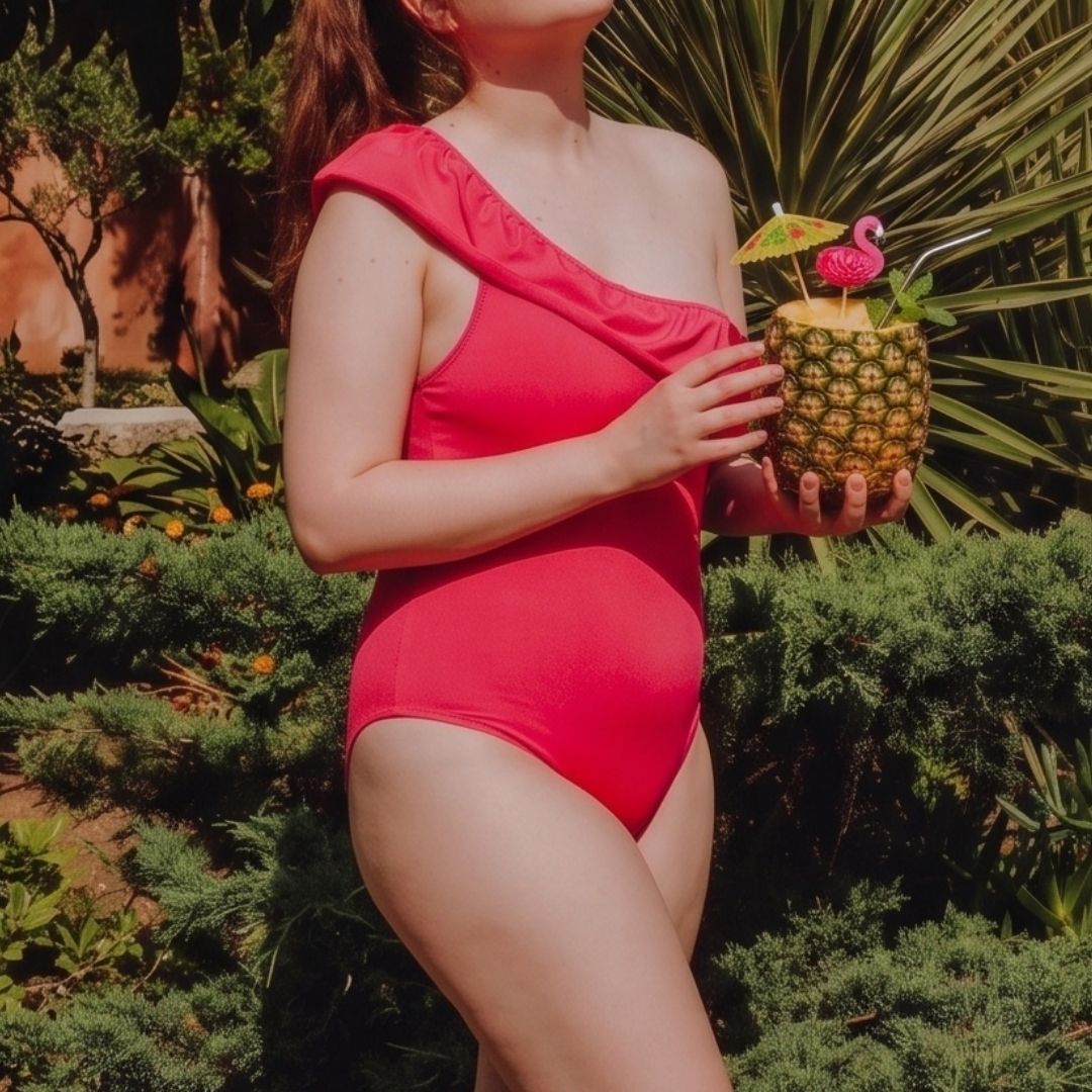 Maillot de bain menstruel 1 pièce Donna Fuchsia-Bain-Elia Lingerie