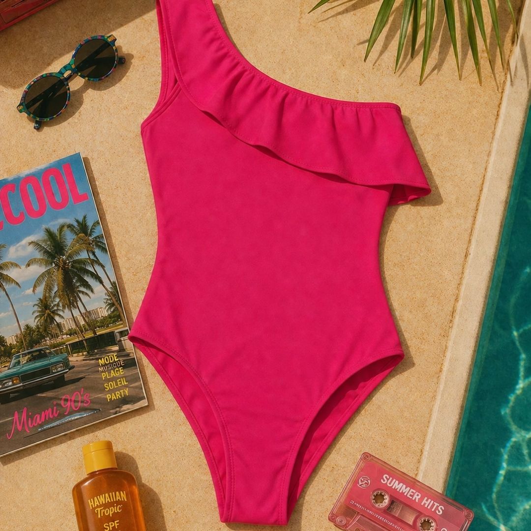 Maillot de bain menstruel 1 pièce Donna Fuchsia-Bain-Elia Lingerie