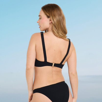 Haut de maillot de bain post-opératoire noir Malou-Bain-Elia Lingerie