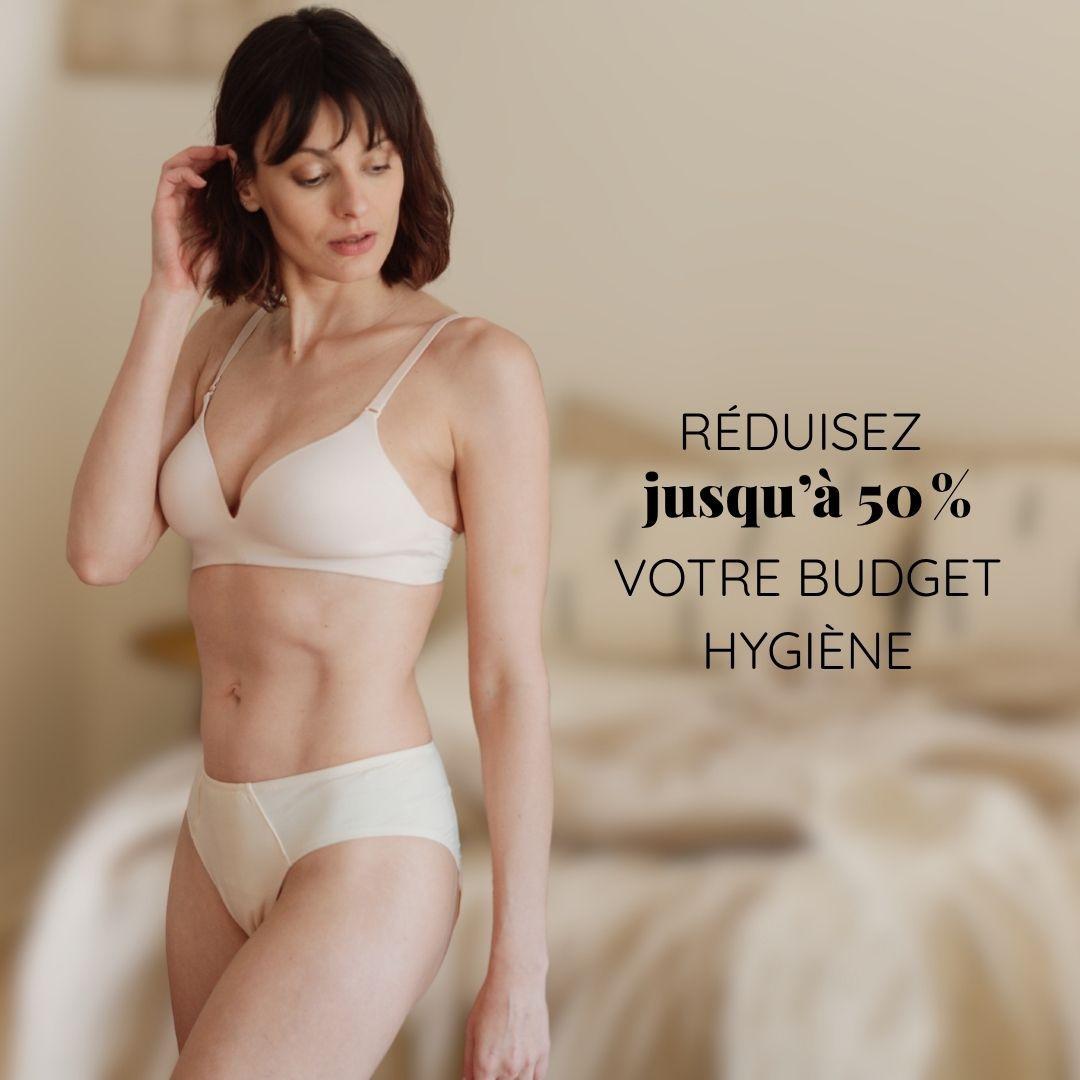 Culotte protège-slip lavable Samba écru-Lingerie-Elia Lingerie
