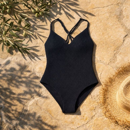 Maillot menstruel noir 1 pièce Ondine-Bain-Elia Lingerie
