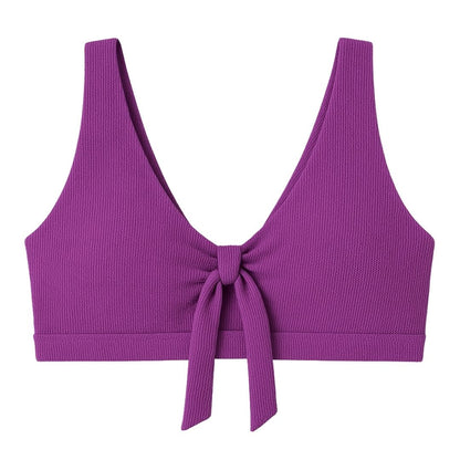 Haut de maillot de bain post-opératoire violet Malou-Bain-Elia Lingerie