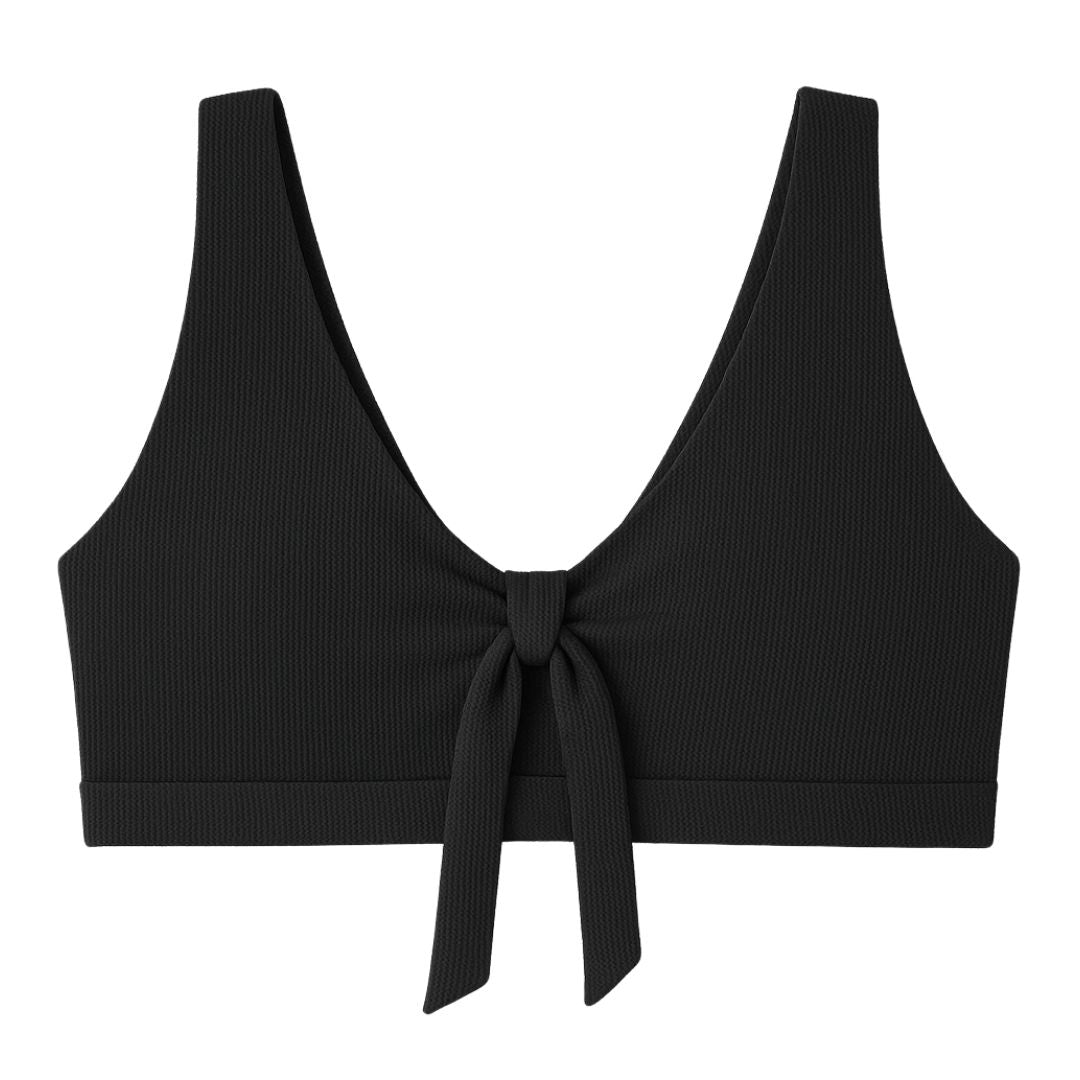 Haut de maillot de bain post-opératoire noir Malou-Bain-Elia Lingerie