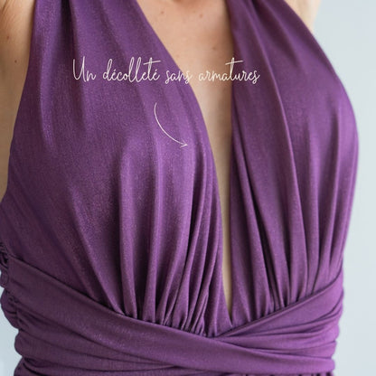 Maillot menstruel Prune 1 pièce Diane-Bain-Elia Lingerie