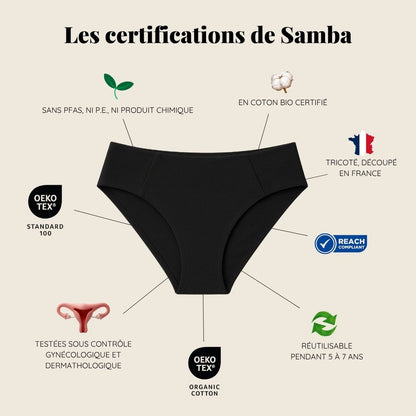 Protège-slip lavable Samba-Lingerie-Elia Lingerie