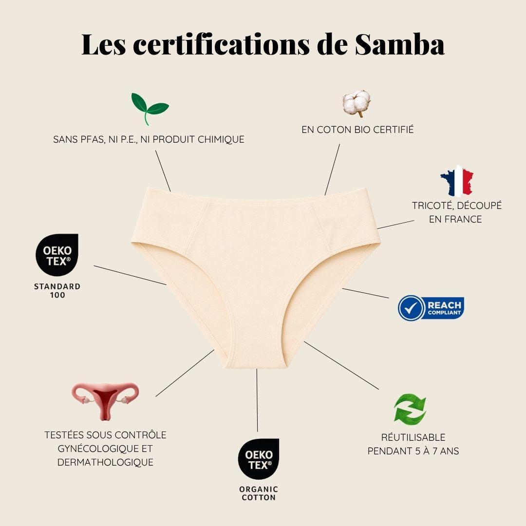 Culotte protège-slip lavable Samba écru-Lingerie-Elia Lingerie
