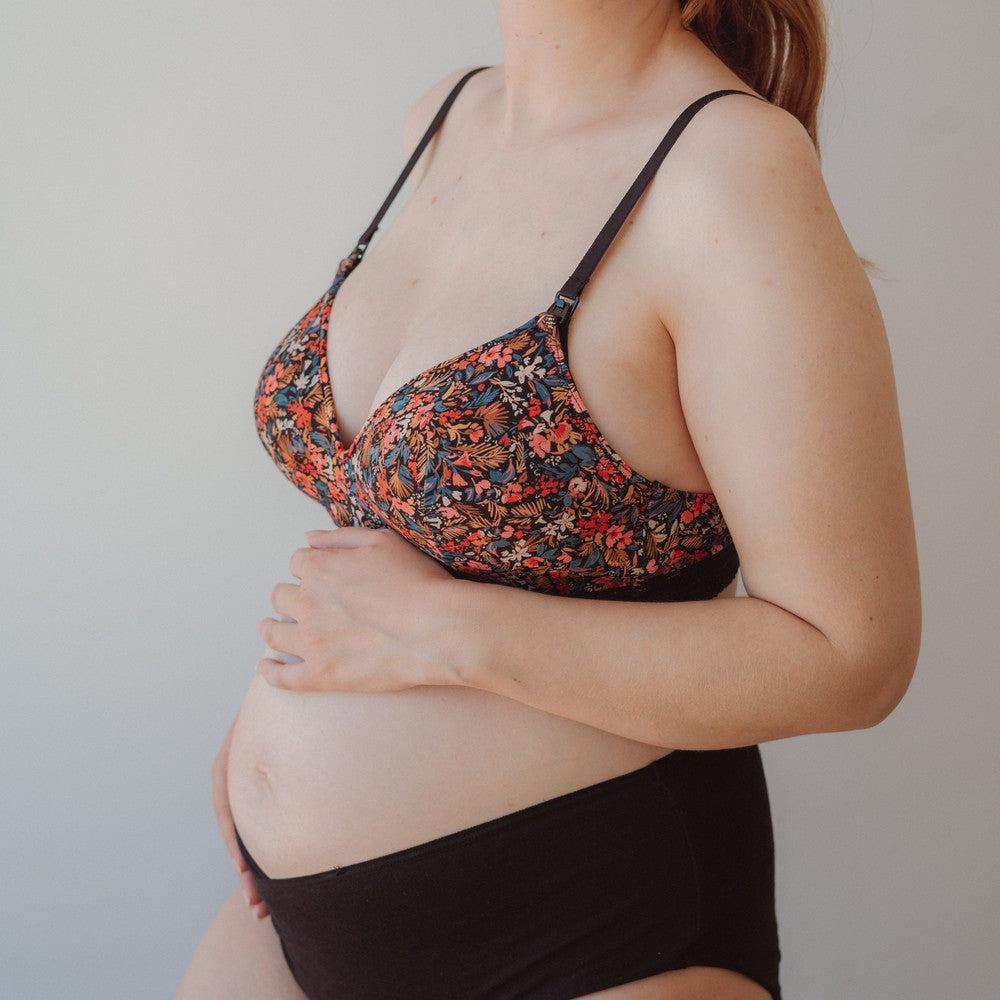 Soutien-gorge de grossesse Salomé noir-Allaitement-Elia Lingerie