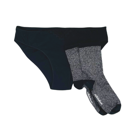 Pack Chaussettes L'illuminée + Culotte menstruelle Philomène-Elia Lingerie