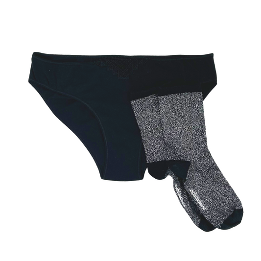 Pack Chaussettes L'illuminée + Culotte menstruelle Philomène-Elia Lingerie