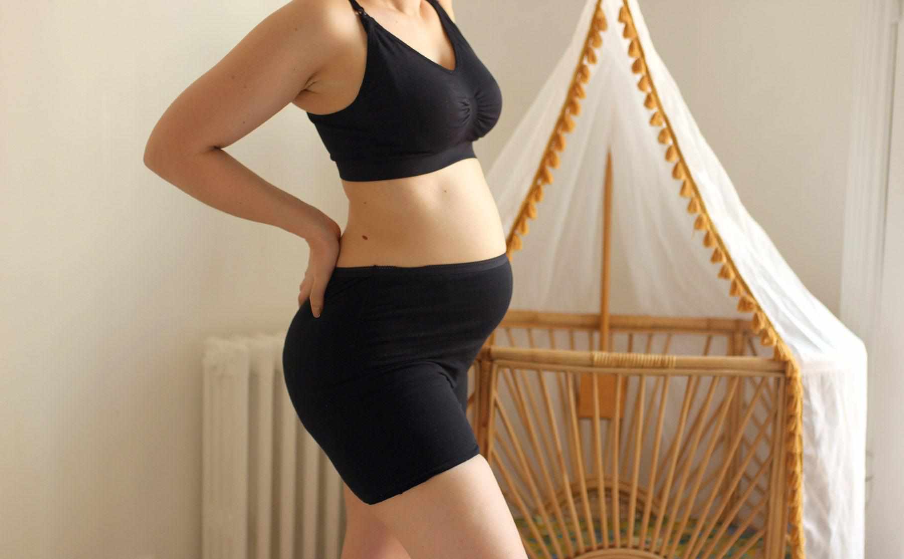 Sous-vêtements de maternité 4 Pack Coton sous bosse Sous-vêtements de  grossesse Culotte post-partum