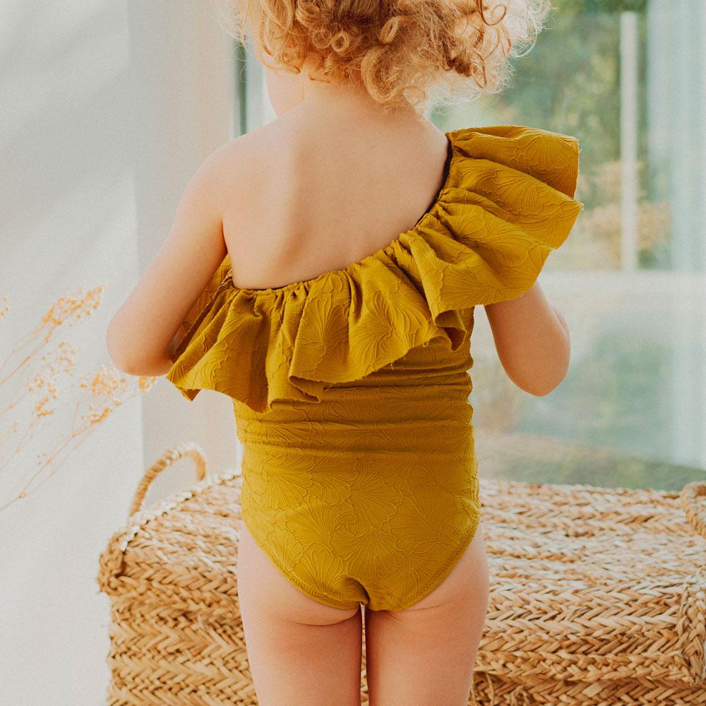 Maillot de bain fille - Jaune