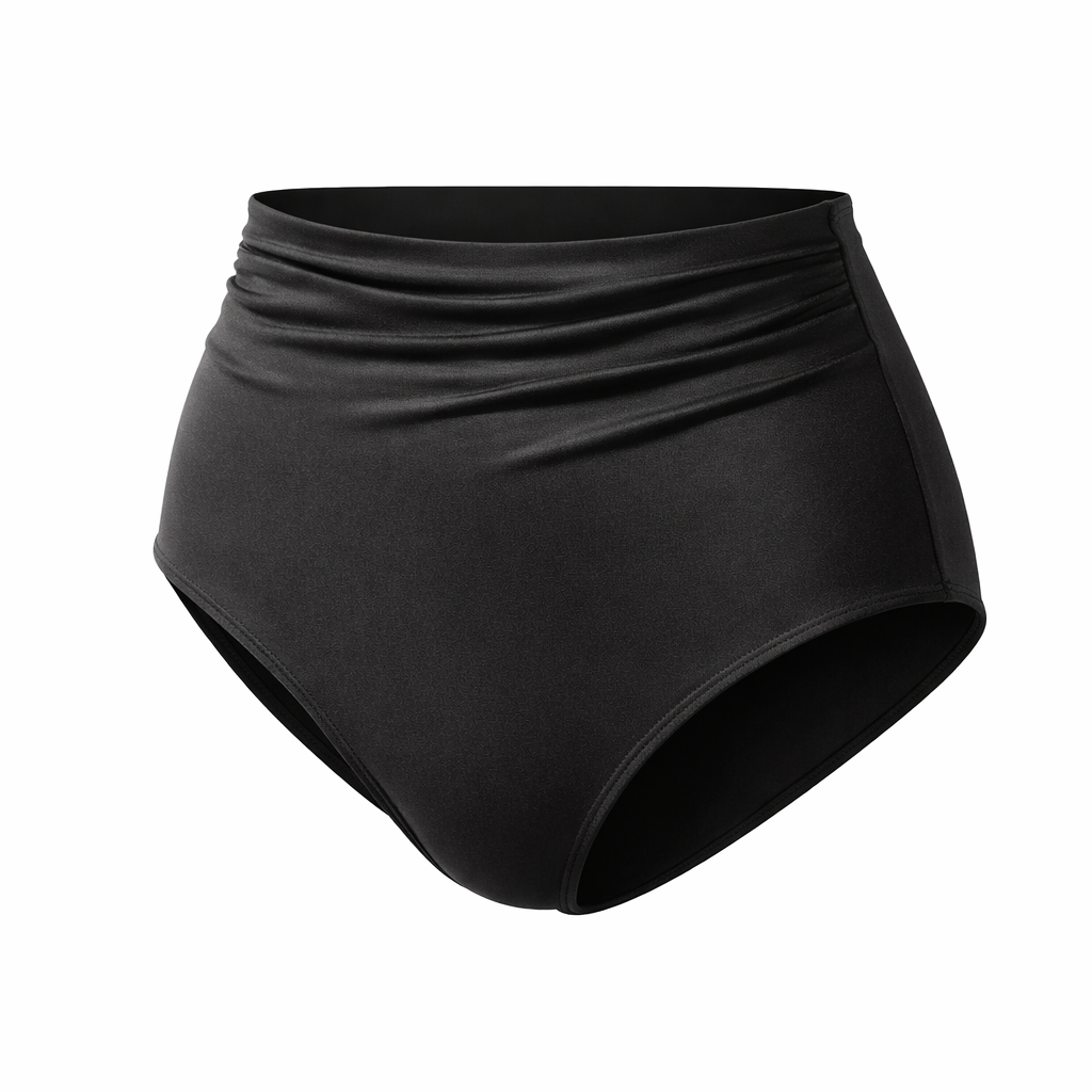 Bas de maillot de bain menstruel taille haute Calypso-Bain-Elia Lingerie