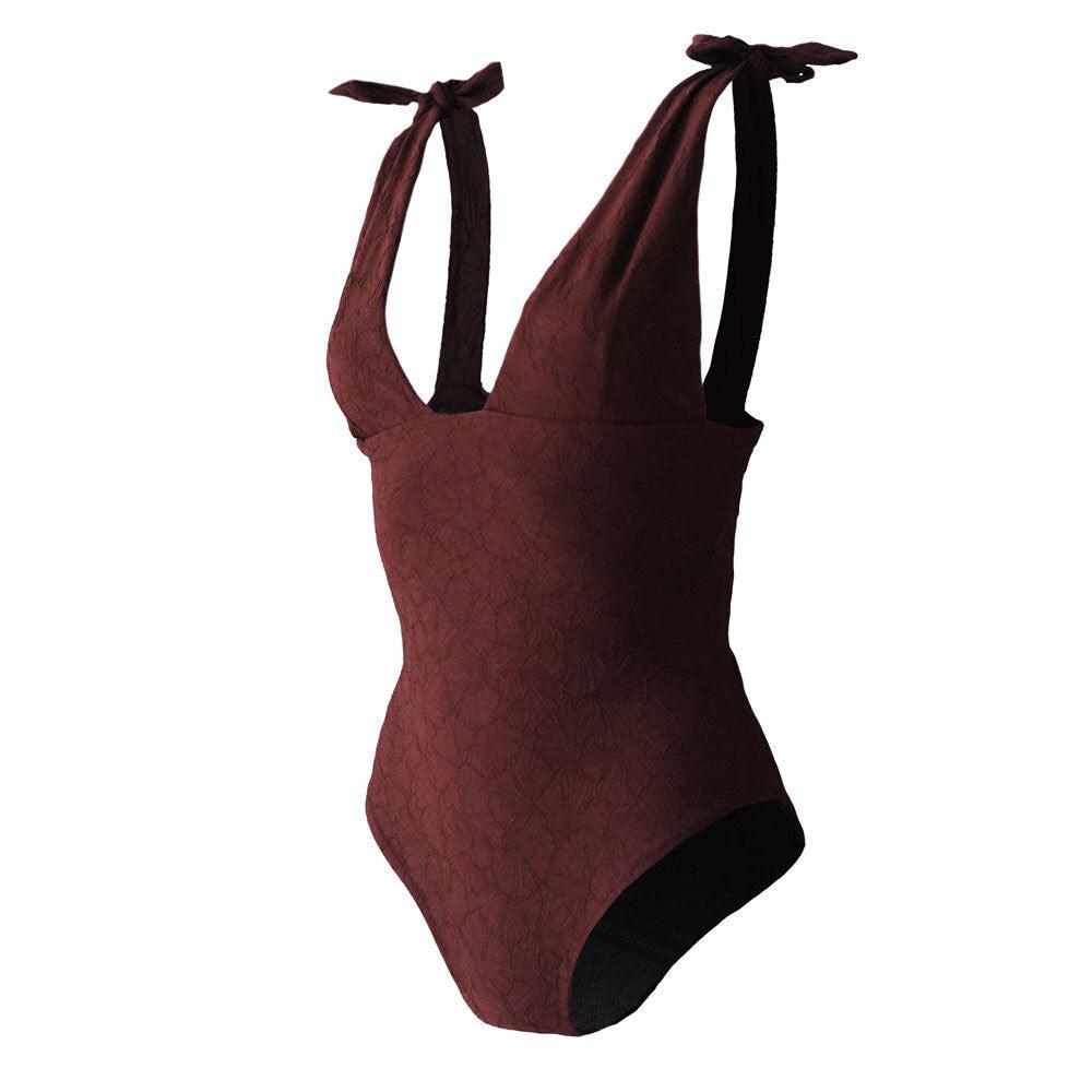 bañadores menstruales 1 pieza Lencería Kanoa Terracotta-Bain-Elia