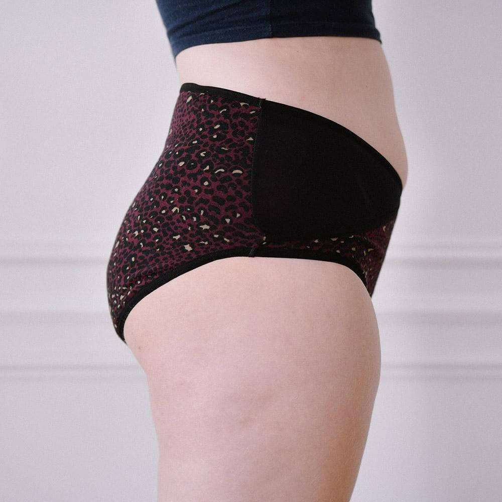 Culotte taille haute Simone Léopard-Lingerie-Elia Lingerie