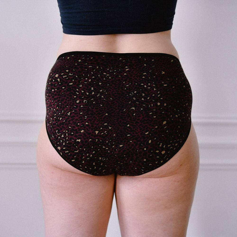 Culotte taille haute Simone Léopard-Lingerie-Elia Lingerie